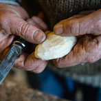 James Crombie in his workshop 2018